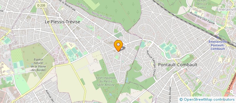 localisation de l'entreprise VETO 98 à LE PLESSIS-TREVISE
