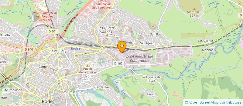 localisation de l'entreprise VETO D'OC  ONET-LE-CHATEAU