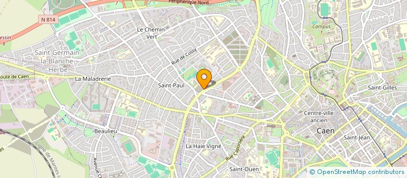 localisation de l'entreprise VETO HASTINGS à CAEN