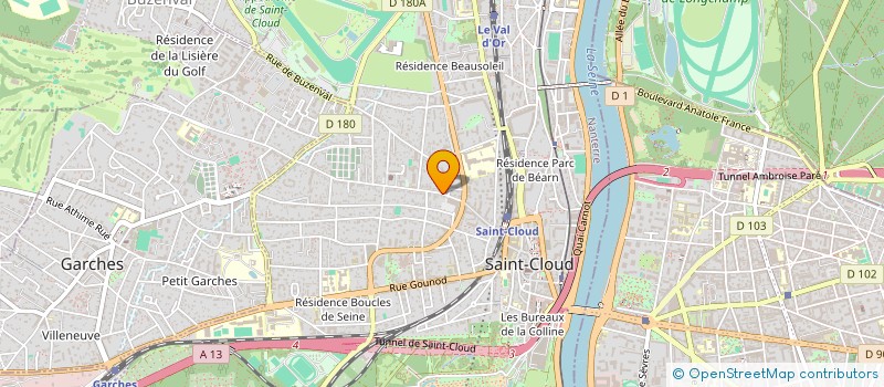 localisation de l'entreprise VETO MUSE à SAINT-CLOUD