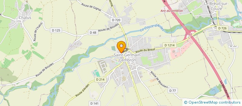 localisation de l'entreprise VETO SUR COUZE  SAINT-GERMAIN-LEMBRON