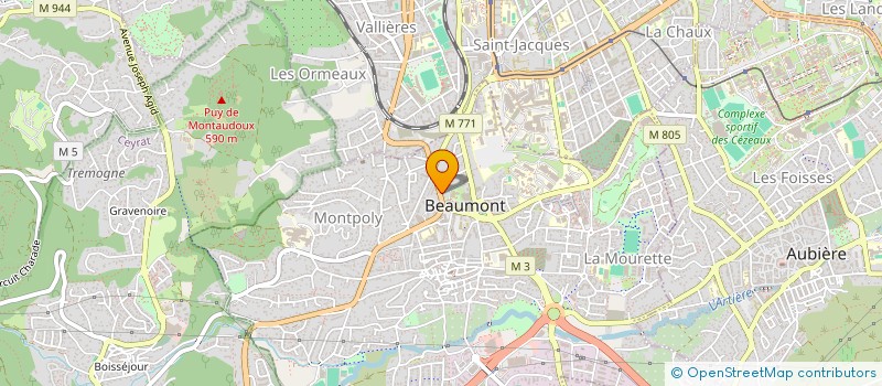 localisation de l'entreprise VETO TILLEULS  BEAUMONT