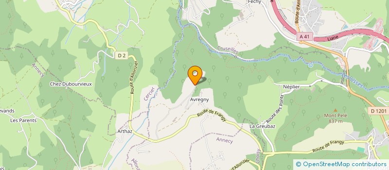 localisation de l'entreprise VETOADOM ALPIN à ALLONZIER-LA-CAILLE