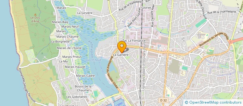 localisation de l'entreprise VETOCHNOUE à LES SABLES D'OLONNE