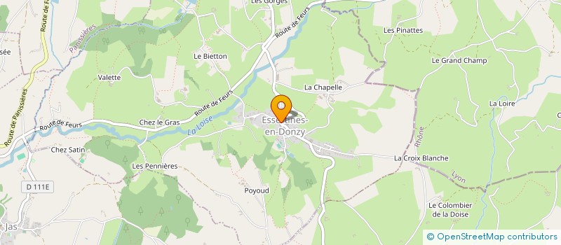 localisation de l'entreprise VETODONZY  ESSERTINES-EN-DONZY