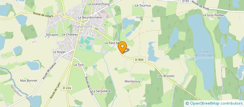 localisation de l'entreprise VETOKINESIS à CHALAMONT