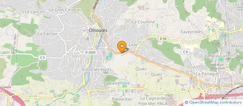 localisation de l'entreprise VETOLIVIER  OLLIOULES