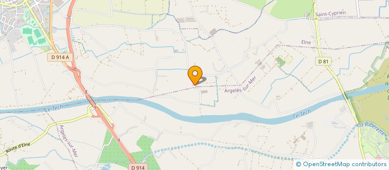 localisation de l'entreprise VETOLOC  ELNE