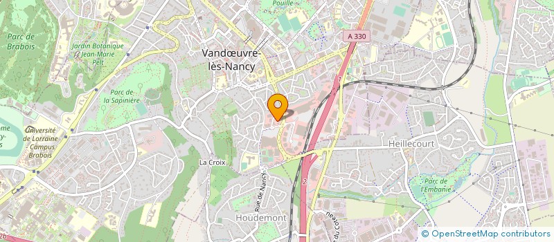 localisation de l'entreprise VETONAC à VANDŒUVRE-LES-NANCY