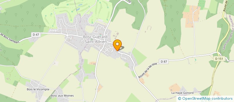 localisation de l'entreprise VETOSTEO 31  BOSC-GUERARD-SAINT-ADRIEN