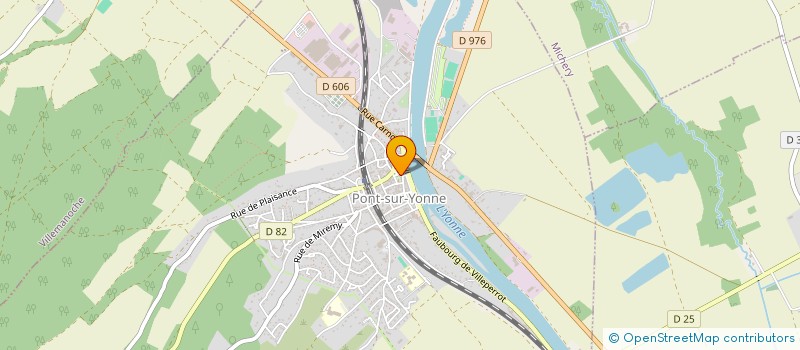 localisation de l'entreprise VETOSTEO89 à PONT-SUR-YONNE