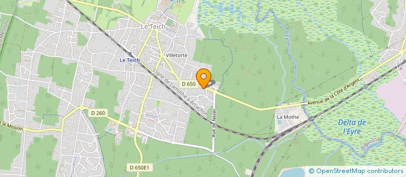 localisation de l'entreprise VETOTEK  LE TEICH