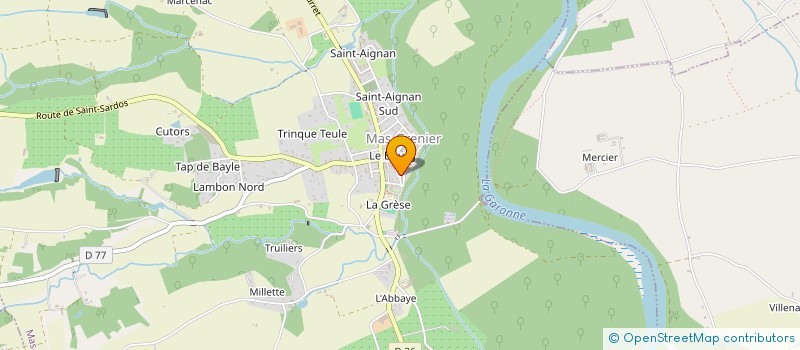 localisation de l'entreprise VETREM INVESTISSEMENT  MAS-GRENIER