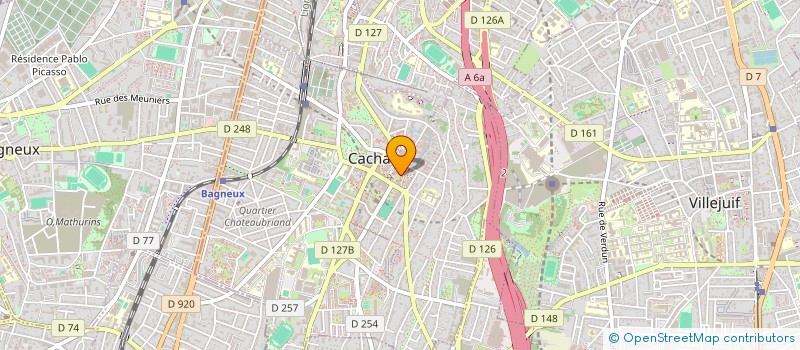 localisation de l'entreprise VETRI  CACHAN