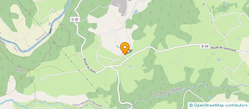 localisation de l'entreprise VETRISS  SAINT-MARTIN-LAGUEPIE