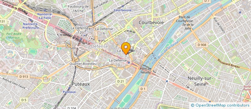 localisation de l'entreprise VETROTECH SAINT GOBAIN ATLANTIQUE à COURBEVOIE