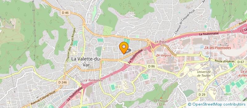 localisation de l'entreprise VETSHARE à LA VALETTE-DU-VAR