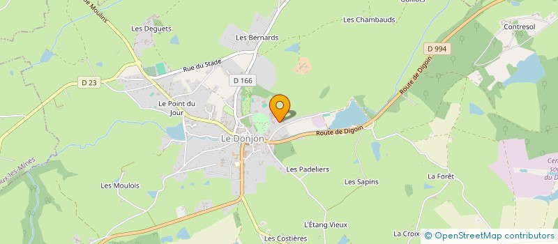 localisation de l'entreprise VETSLEDONJON  LE DONJON