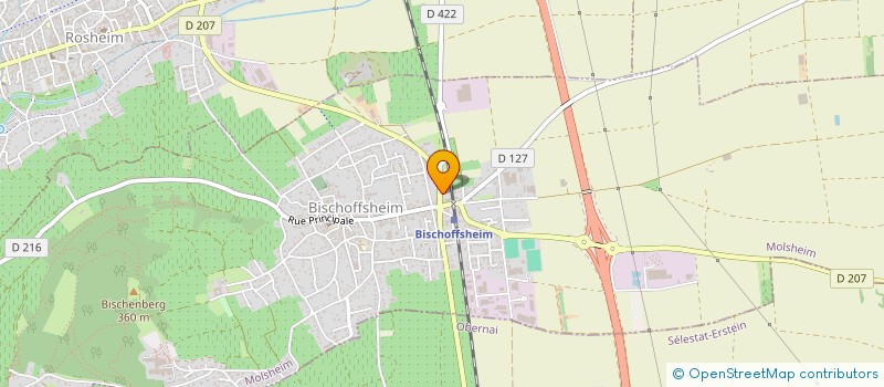 localisation de l'entreprise VETTER à BISCHOFFSHEIM