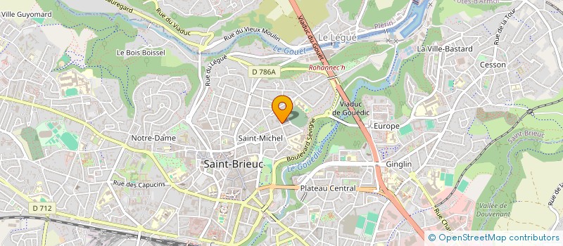 localisation de l'entreprise VEUVES CIVILES ET CHEFS DE FAMILLES à SAINT-BRIEUC