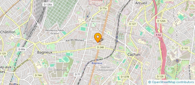 localisation de l'entreprise VEVA AUTOMOBILES à BAGNEUX