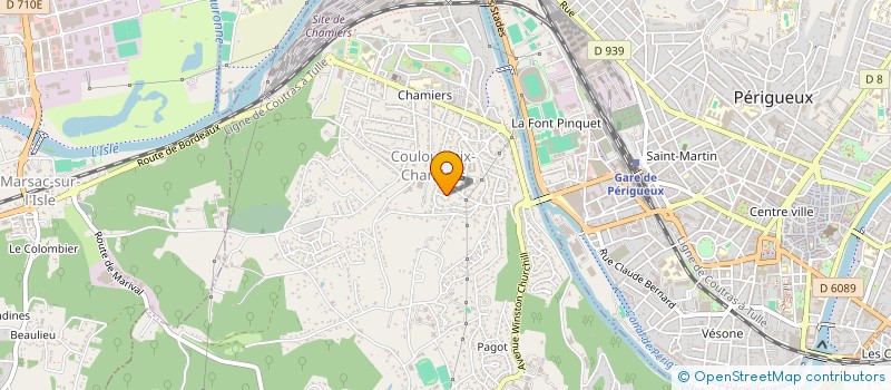 localisation de l'entreprise VEVI  COULOUNIEIX-CHAMIERS