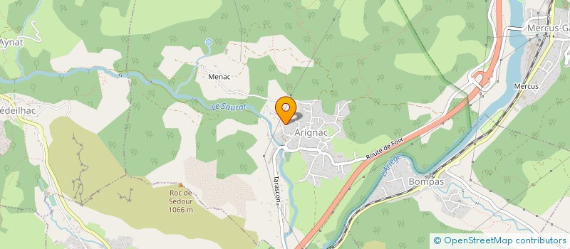 localisation de l'entreprise VEXANE à ARIGNAC