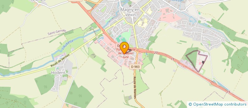 localisation de l'entreprise VEXIN OUVERTURES à MAGNY-EN-VEXIN