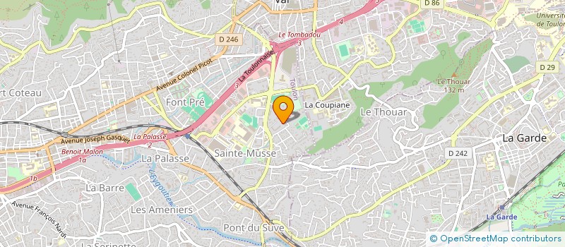 localisation de l'entreprise VEXOLIA  TOULON