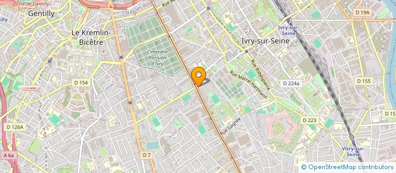 localisation de l'entreprise VEY AUDITION à IVRY-SUR-SEINE