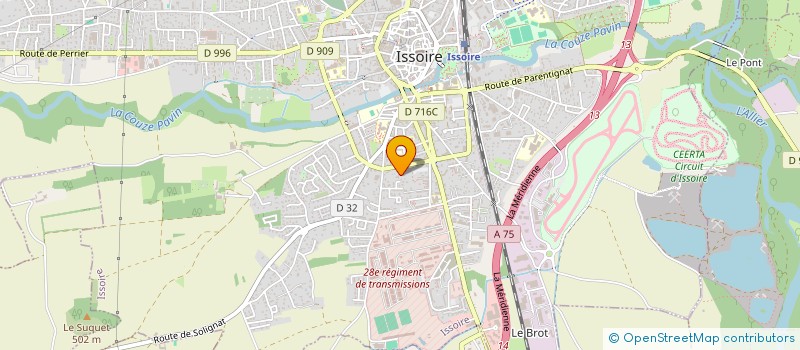 localisation de l'entreprise VEYGA  ISSOIRE