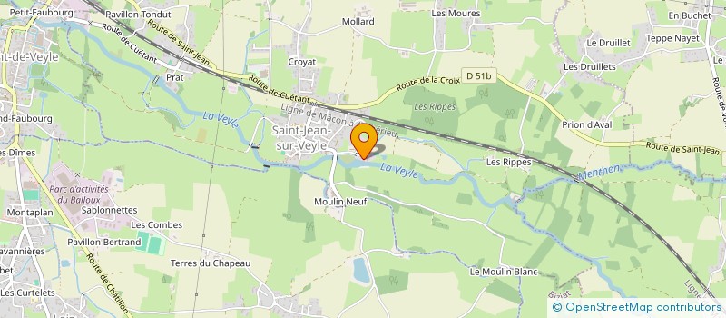 localisation de l'entreprise VEYLE  SAINT-JEAN-SUR-VEYLE