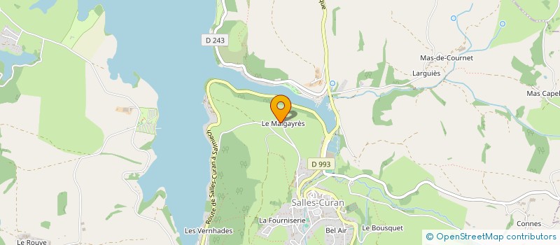 localisation de l'entreprise VEYRAC PATRICE  SALLES-CURAN