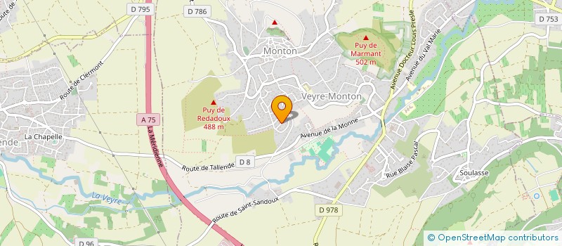 localisation de l'entreprise VEYRE VIDEO  VEYRE-MONTON