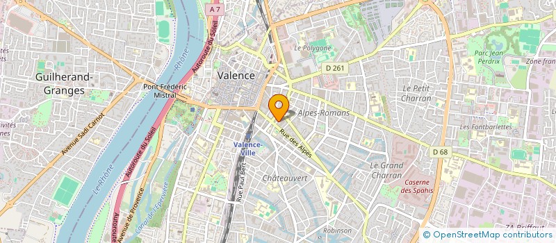 localisation de l'entreprise VEYRENC 11 à VALENCE