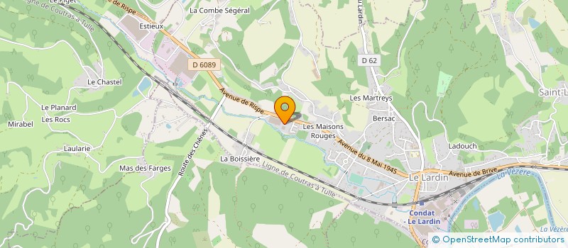 localisation de l'entreprise VEYRET BATIMENT à LE LARDIN-SAINT-LAZARE
