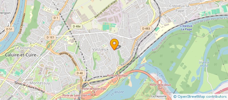 localisation de l'entreprise VEYRET CPB  CALUIRE-ET-CUIRE