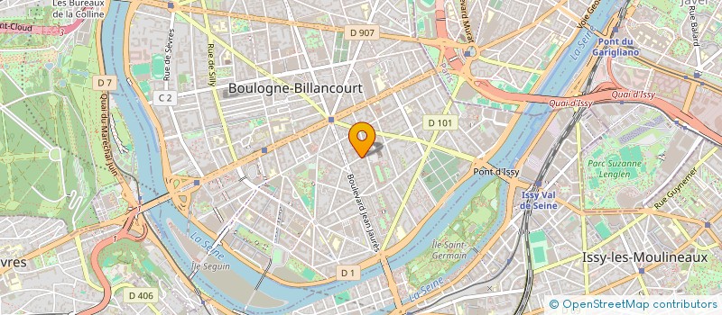 localisation de l'entreprise VEYRET FRANCE à BOULOGNE-BILLANCOURT