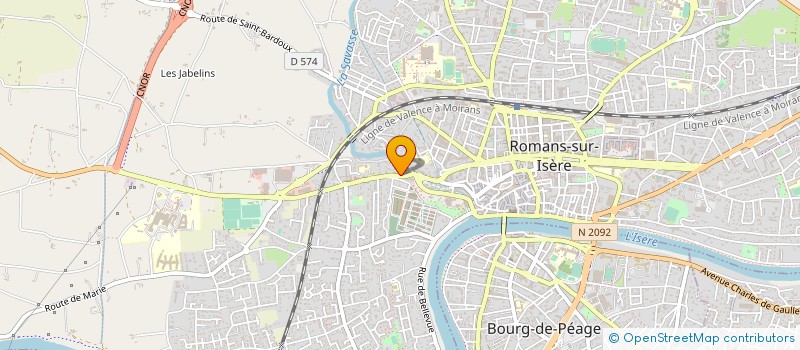 localisation de l'entreprise VEYRET TECHNIQUES DECOUPE à ROMANS-SUR-ISERE