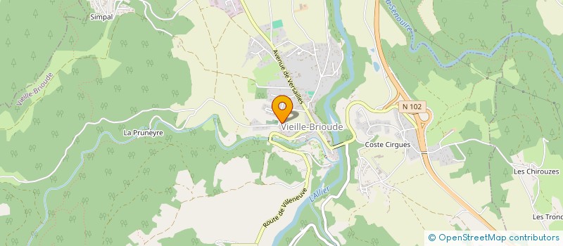 localisation de l'entreprise VEYRIER  VIEILLE-BRIOUDE