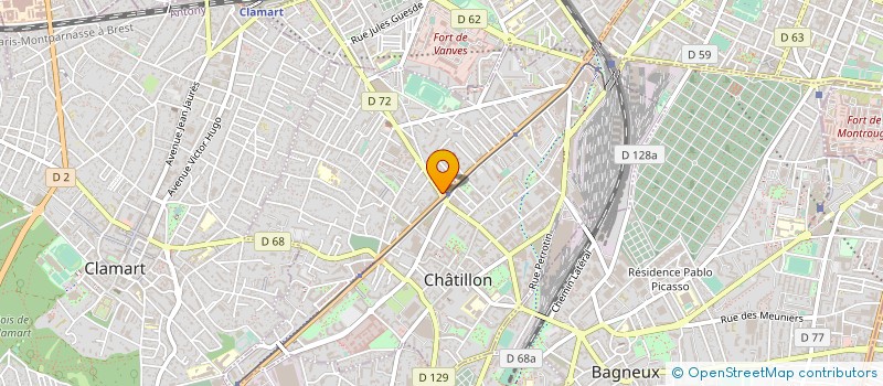 localisation de l'entreprise VEYTEK à BAGNEUX