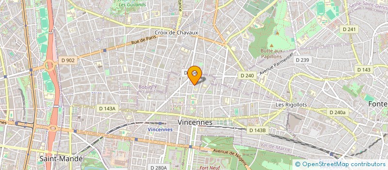 localisation de l'entreprise VEZELAY CONSEIL à VINCENNES