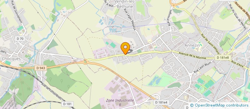 localisation de l'entreprise VEZILIER CHAUFFAGE à VENDIN-LES-BETHUNE