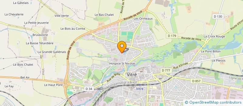 localisation de l'entreprise VEZIN-3F  VITRE