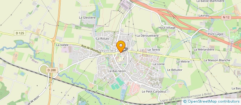 localisation de l'entreprise VEZIN FITNESS  VEZIN-LE-COQUET