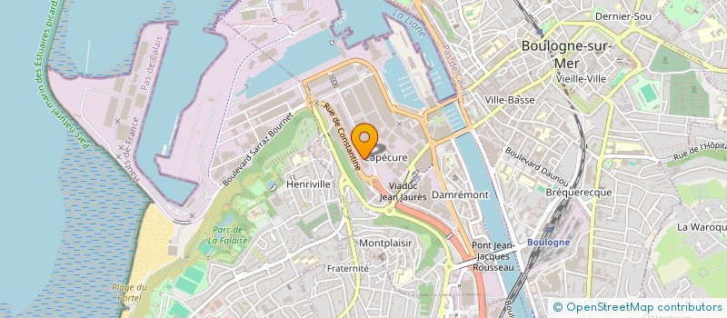 localisation de l'entreprise VF à BOULOGNE-SUR-MER