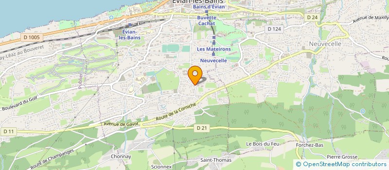 localisation de l'entreprise VF à EVIAN-LES-BAINS