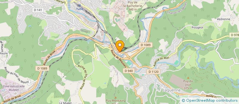 localisation de l'entreprise VF AUTO 19  TULLE