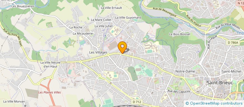 localisation de l'entreprise VF AUTO à SAINT-BRIEUC