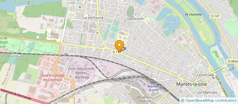 localisation de l'entreprise VF AUTOMOBILES à MANTES-LA-JOLIE